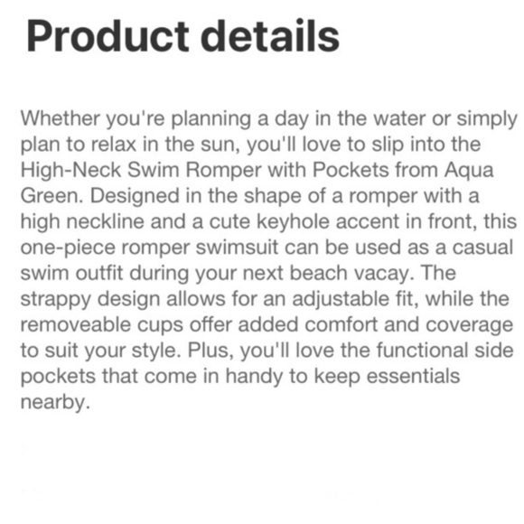 NWT, Aqua Green Onesie Bathing Suit, Olive Green/Black, Extra Large - Picture 9 of 10